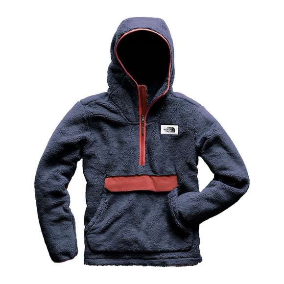 THE NORTH FACE Campshire Pullover Fleece Navy/Red | M - Picture 3 of 11